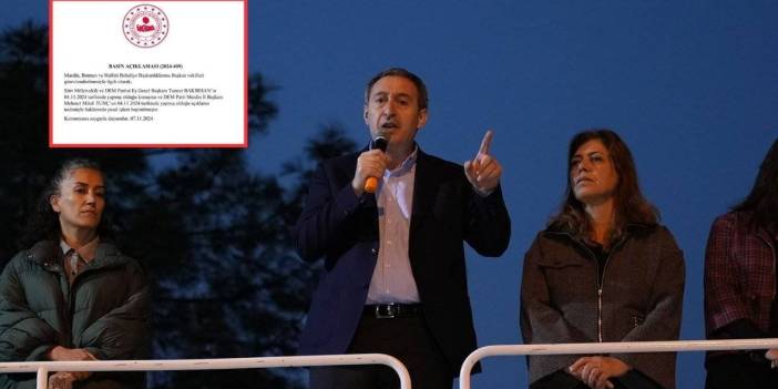 İçişleri Bakanlığı DEM Parti Eş Genel Başkanı Bakırhan’a soruşturma başlattı