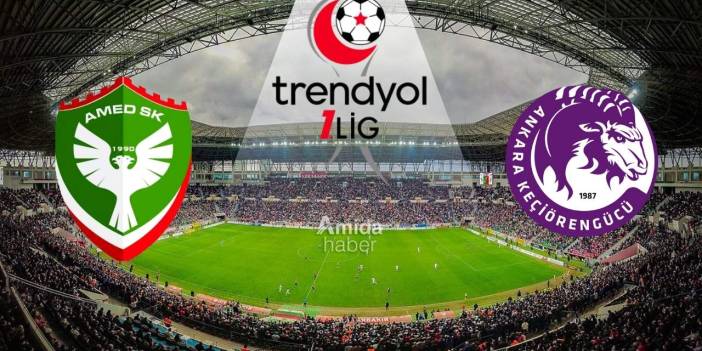 Amedspor-Keçiörengücü maçı saat kaçta hangi kanalda?