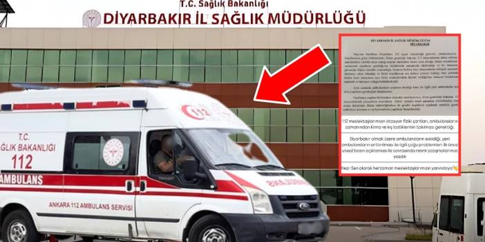 Diyarbakır Sağlık Müdürlüğü’ne başvuru: Ambulanslar güvenli değil!