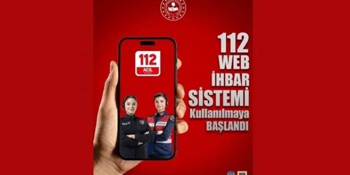 "112 Web İhbar Sistemi" devrede