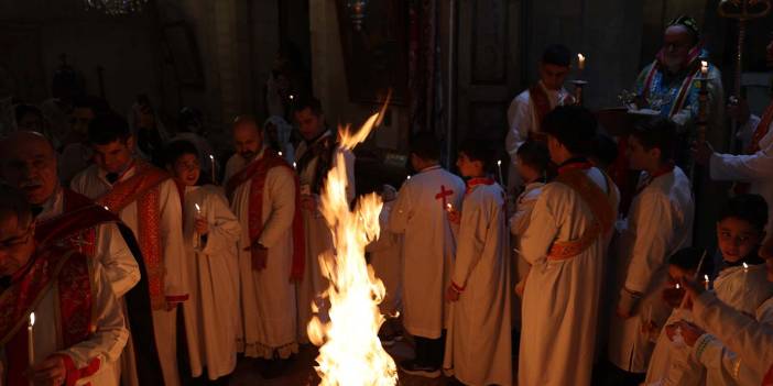 Mardin'de Noel ayini yapıldı