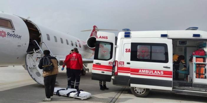 Ambulans uçak 6 yaşındaki kalp hastası çocuk için havalandı