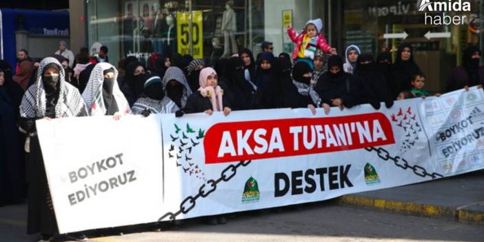 Diyarbakır'da Gazze için yürüyüş: "Gazze gündemimizde kalacak"