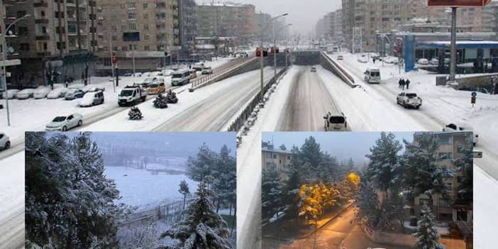 Diyarbakır beyaza büründü: Okullar tatil olacak mı?