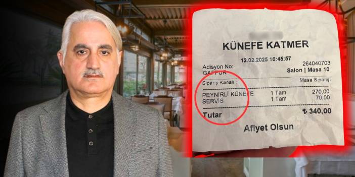 Diyarbakır’da künefeye servis ücreti: Odadan açıklama geldi!