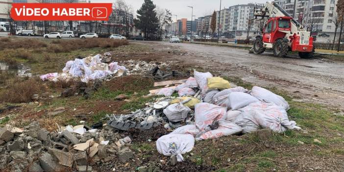 Diyarbakır’ın göbeğindeki arazi çöplüğe döndü!