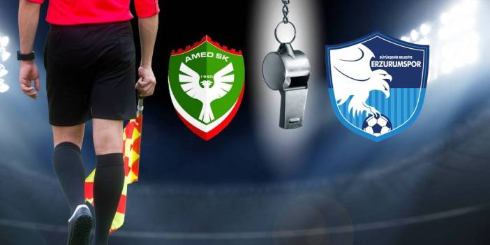 Amedspor - Erzurumspor maçını eski başkomiser yönetecek