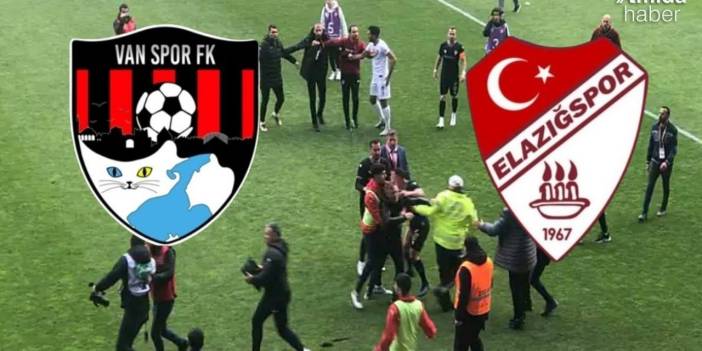 Elazığspor-Vanspor maçına şiddet engel oldu!