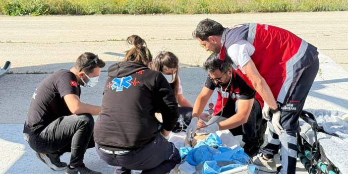 Ağrı'da nöbet geçiren 4 yaşındaki çocuk için ambulans helikopter havalandı