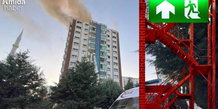 Diyarbakır’da 11 yıllık sitede facia: Yangın merdiveni işe yaramadı