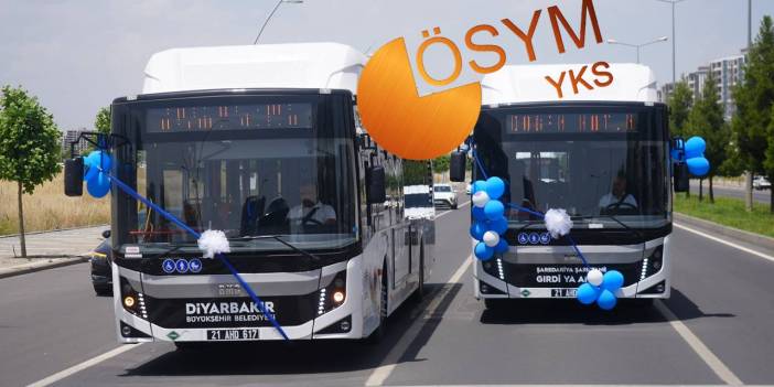 Diyarbakır’da YKS’ye gireceklere ulaşım iki gün ücretsiz
