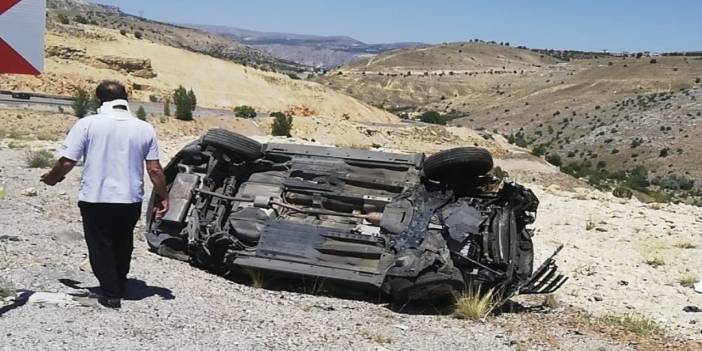 Malatya'da feci kaza: Otomobil takla attı, 1 ölü 2 yaralı