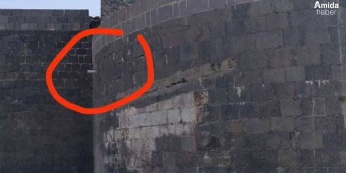 Diyarbakır’da surlara plastik boru: UNESCO görmesin!