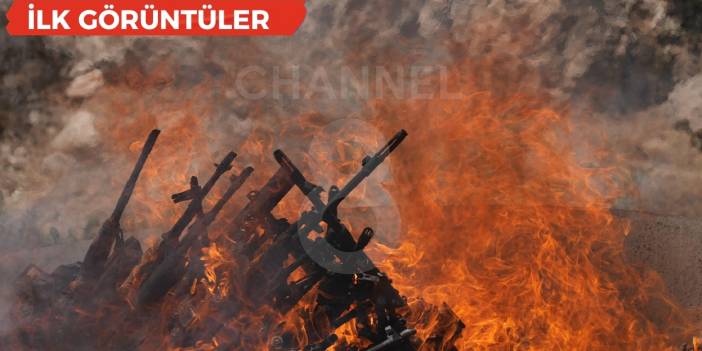 PKK silah bıraktı: İşte ilk görüntüler!