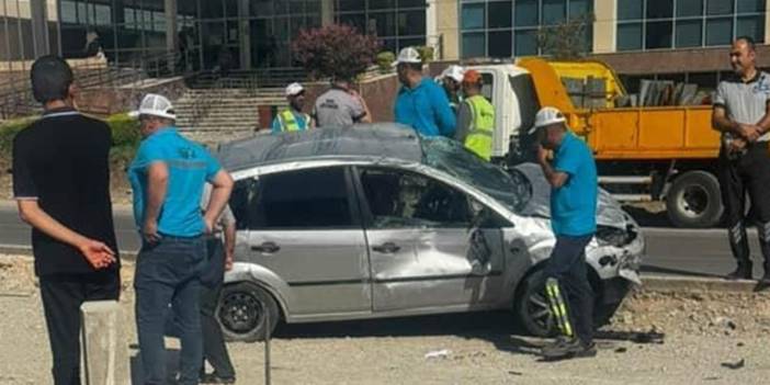 Elâzığ otomobil takla attı: 1 kişi yaralandı
