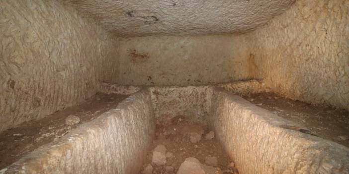 Suruç’ta kaya mezarı envantere kaydedildi