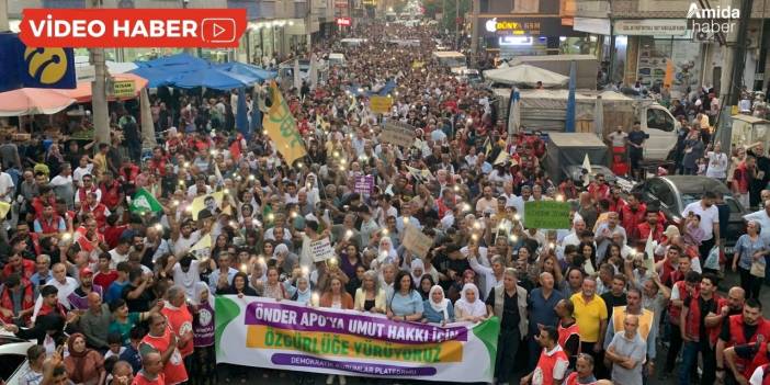 Diyarbakır'da Öcalan için yürüyüş: 'Umut hakkı' talebi
