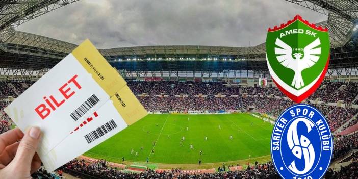 Amedspor–Sarıyer maçı biletleri satışta