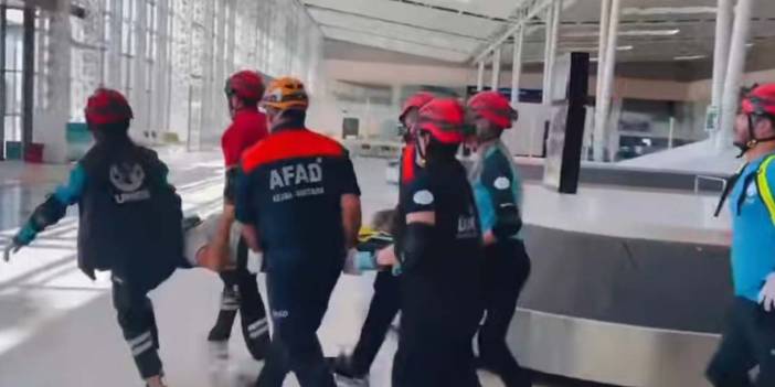 Elazığ Havalimanı’nda deprem tatbikatı gerçekleşti