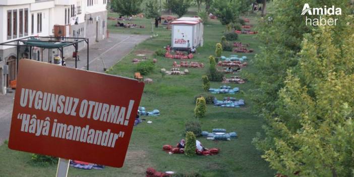 Diyarbakır’da yeşil alan gaspı: Ahlak dersi de verdiler