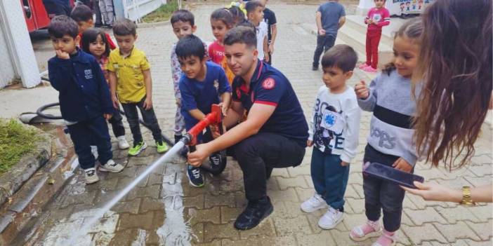 Batman’da miniklere yangın eğitimi
