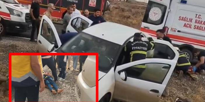 Diyarbakır-Viranşehir yolunda otomobil kayalıklara çarptı: 3 yaralı