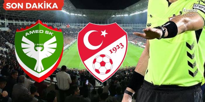 Amedspor maçlarını yöneten hakemler bahis skandalında PFDK’ya sevk edildi