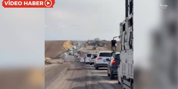 Diyarbakır’da bitmeyen 3 kilometrelik yol çilesi