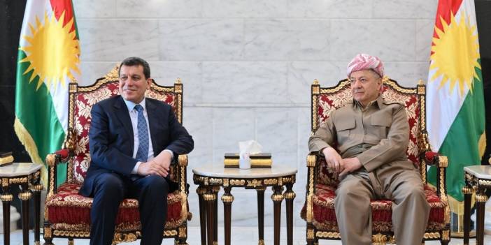 Mesut Barzani ile Mazlum Abdi bir araya geldi