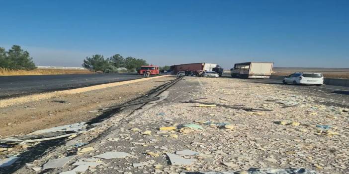 Patates yüklü tır devrildi, Diyarbakır yolu trafiğe kapatıldı