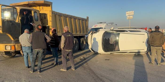 Gaziantep’te trafik kazası: 1 yaralı