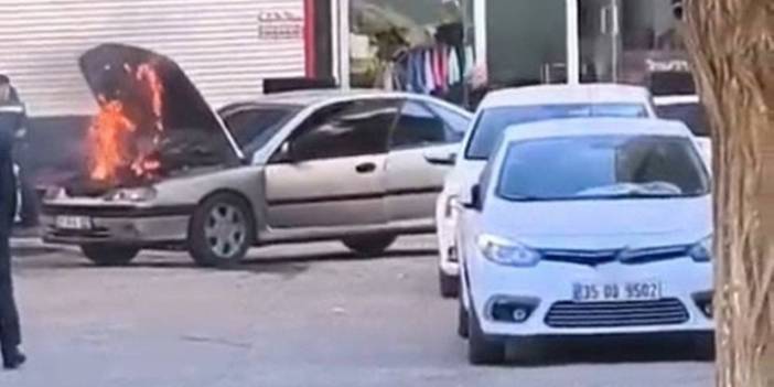 Şanlıurfa’da seyir halindeki otomobil alev aldı