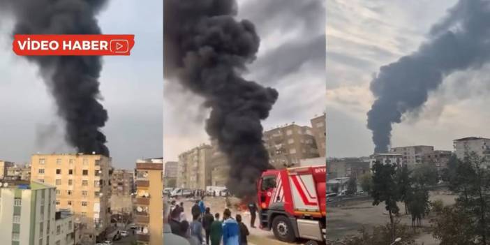 Diyarbakır’da yangın: Gökyüzünü dumanlar sardı