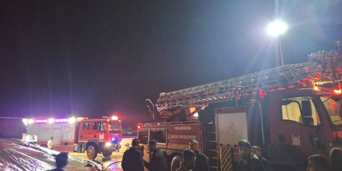 Mardin'de mısır kurutma tesisinde yangın
