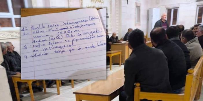 Mardin’de düğün mutabakatı: Altın ve takıya sınır, salon ve hediyeye son