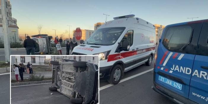 Diyarbakır'da otomobiller kafa kafaya çarpıştı