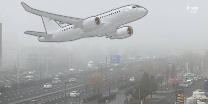 Diyarbakır’da sis etkisi: Uçaklar inemedi, trafik aksadı