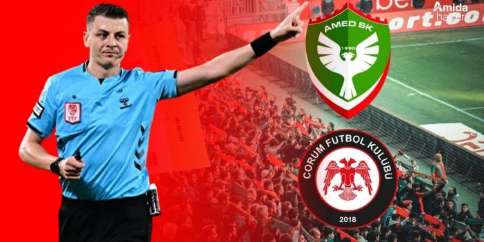 Amedspor – Çorum FK karşılaşmasının hakemi açıklandı