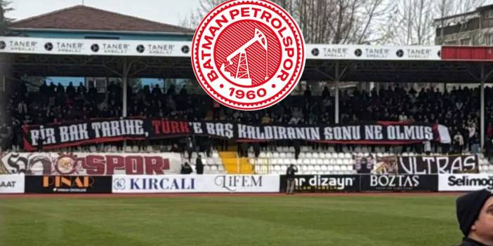 Küçük Bursa rol kaptı: Batman maçında ırkçı pankart