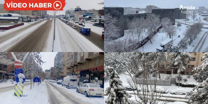 Diyarbakır sabaha bembeyaz uyandı