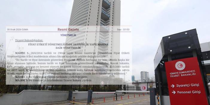 Kafe ve restoranlarda ek ücretler yasaklandı