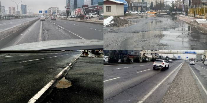 Diyarbakır’da yollar delik deşik: Sürücüler isyanda