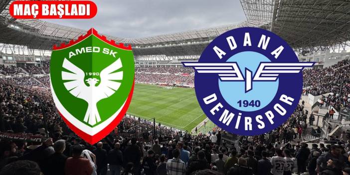 Maç başladı: Amedspor 3 fire ile sahada