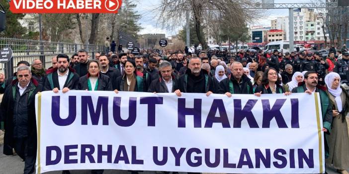 Diyarbakır’da avukatlar Öcalan için yürüdü