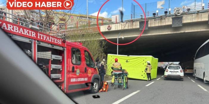 Diyarbakır'da köprüye çıkan genç ikna edildi