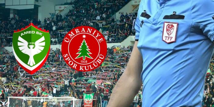 Amedspor-Ümraniye maçının hakem heyeti açıklandı