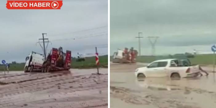 Siirt-Batman karayolu sele teslim: Ulaşım durdu, araçlar mahsur kaldı