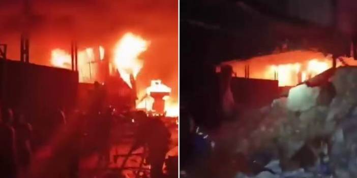 Diyarbakır'da geri dönüşüm tesisinde yangın