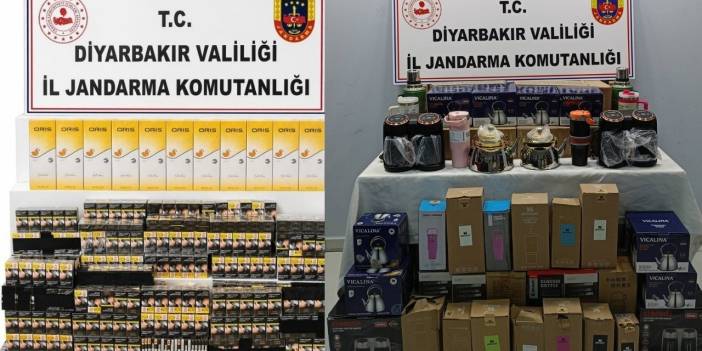 Diyarbakır’da on binlerce kaçak ürün ele geçirildi