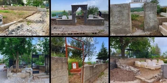 Diyarbakır'da mezarlık soygunu: Kapı-kilit bırakmadılar